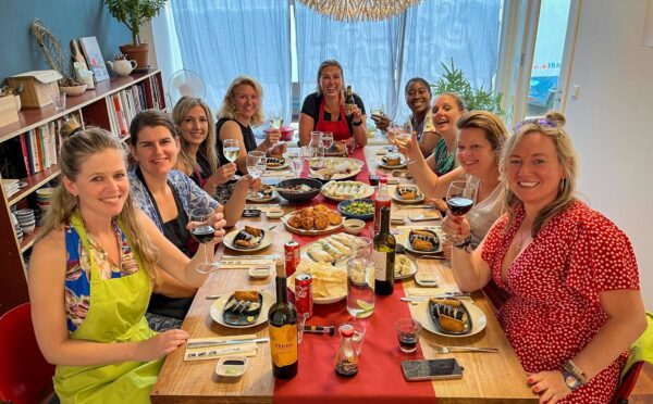 Aan tafel met het zelfgemaakte diner